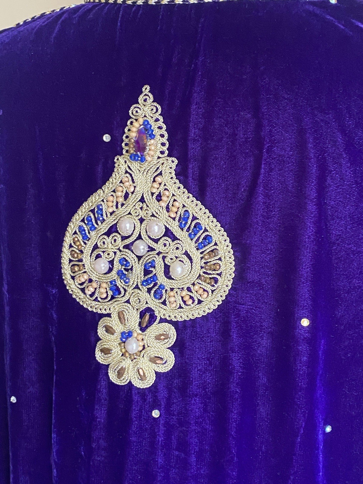 Velvet Flowy Anarkali Floor Length Indian Pakistani Wedding