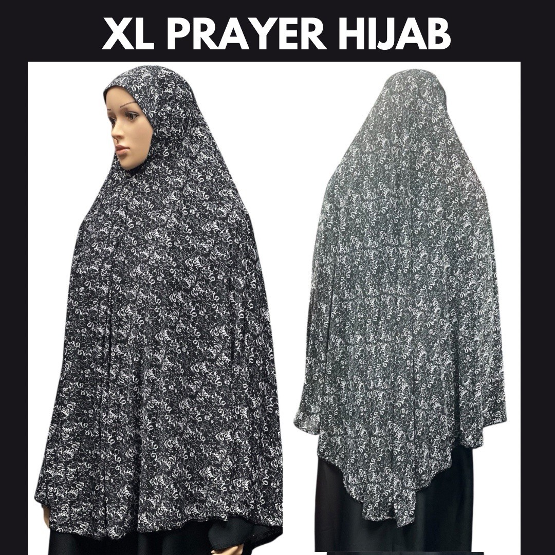 XL Prayer Hijab Khimar Overhead One Piece Long Islamic Muslim Women Scarf