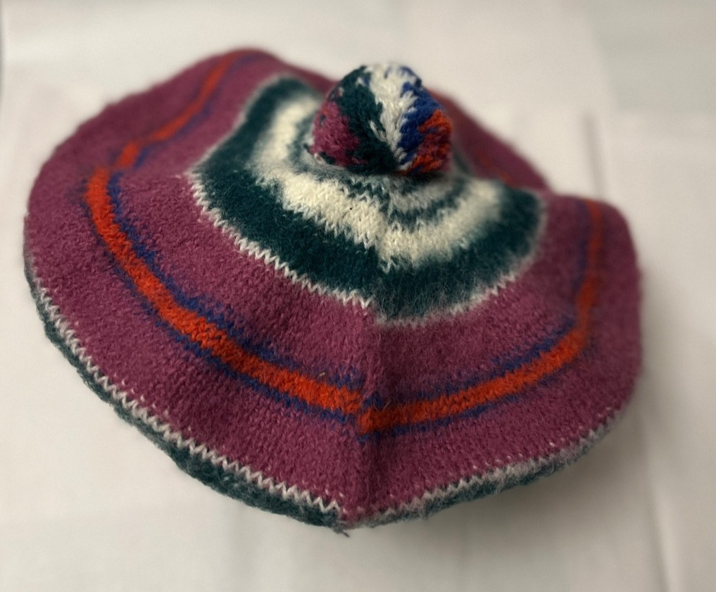 Vtg Ancient Dress Culloden Tam O’Shanter Beret Beanie Cap Hat 100% Wool Scotland