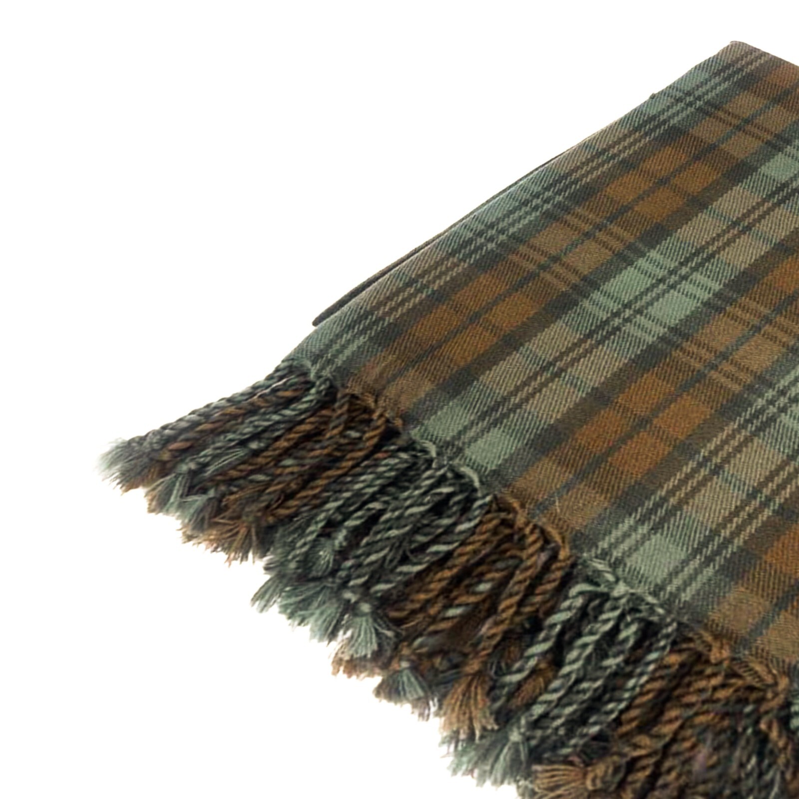 Traditional Scottish Tartan Fly Plaid Black Watch Weathered Highlanders Outfit