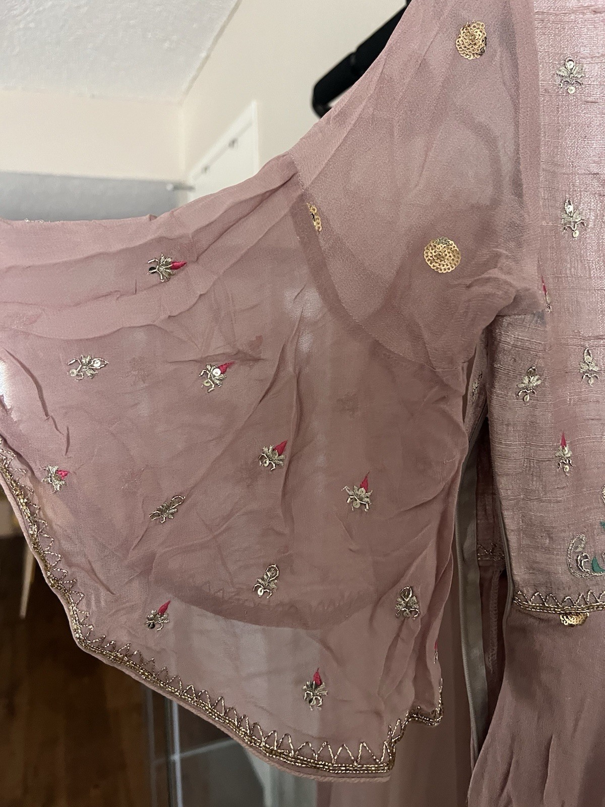Dusky lavender embroidered anarkali set by KAIA From Pernia’s Pop Up Size M
