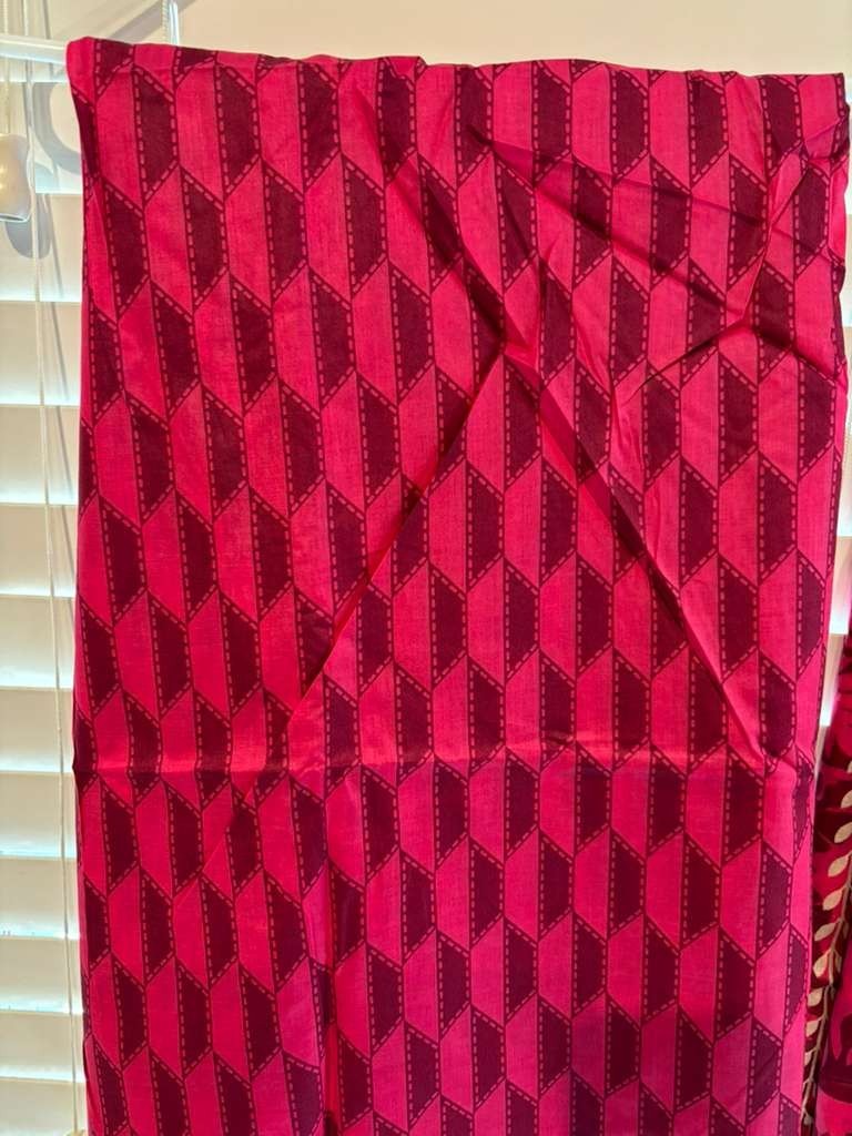 New Pakistani Un Stitched Shalwar Kameez Pink Sapphire