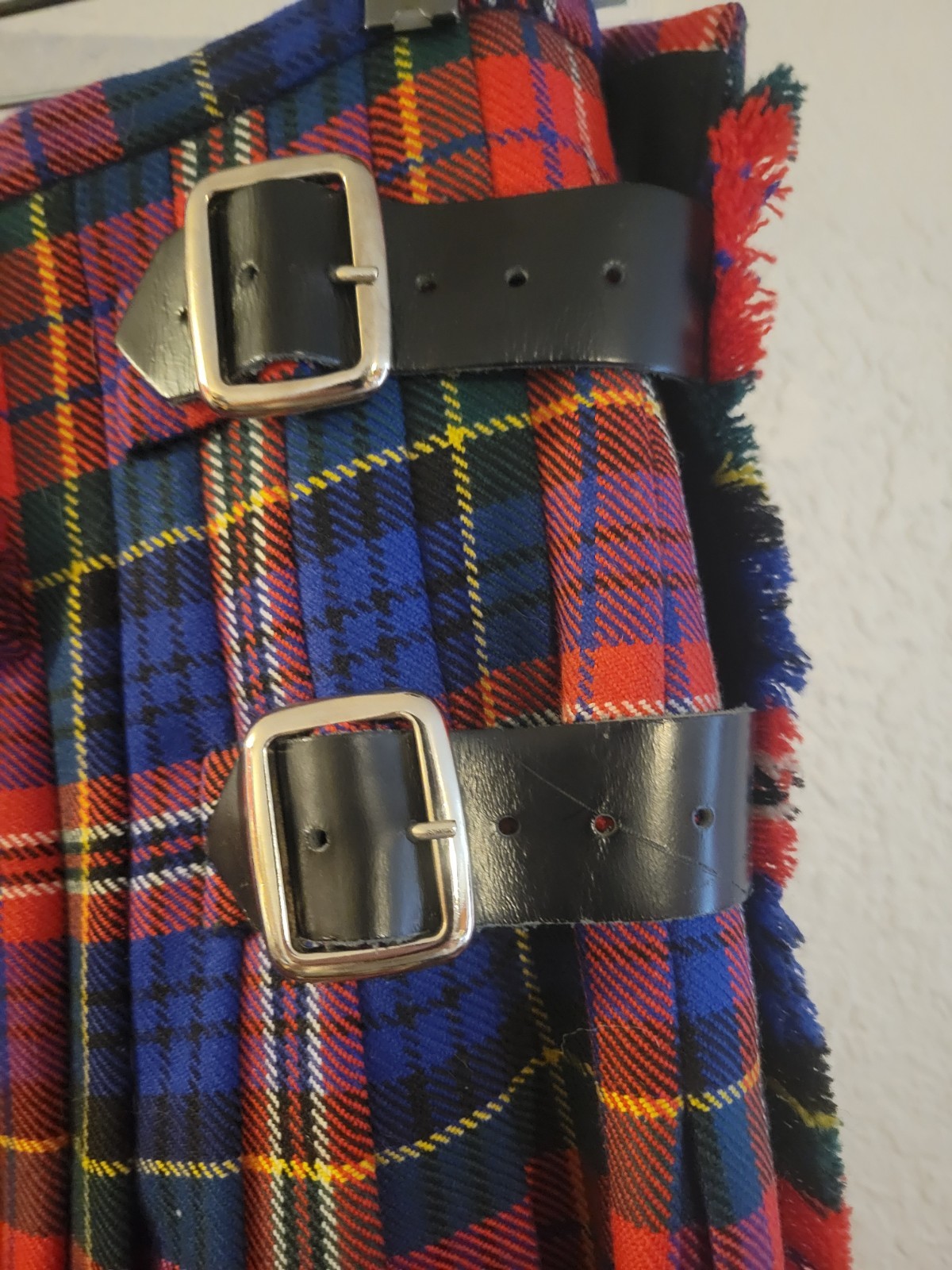 J. Higgins, Ltd. New Handmade McPherson Tartan 100% Heavy Weight 8 Yard Kilt