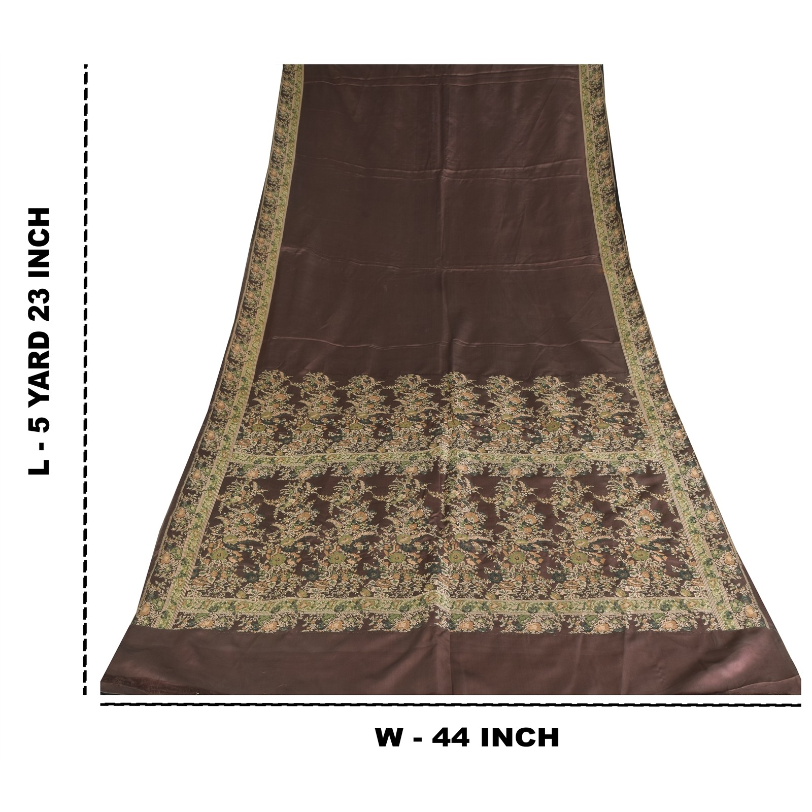 Sanskriti Vintage Wine Sarees Pure Satin Silk Brocade Banarasi Hand Woven Sari