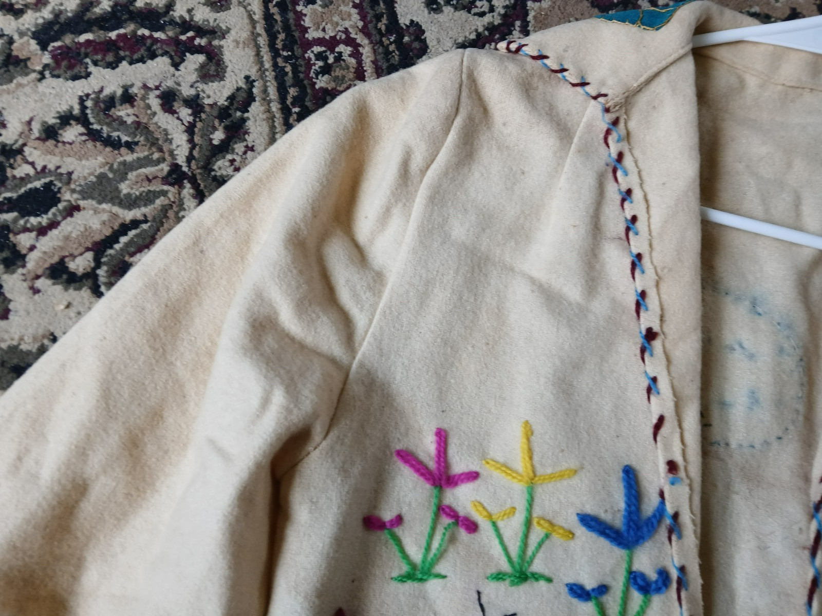 1940-1950 Mexican Souvenir Jacket Embroidered Wool