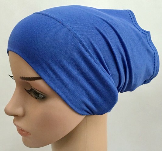 Muslim Modal Inner Hijab Caps Stretch Turban Cap Islamic Underscarf Hat Tube Cap