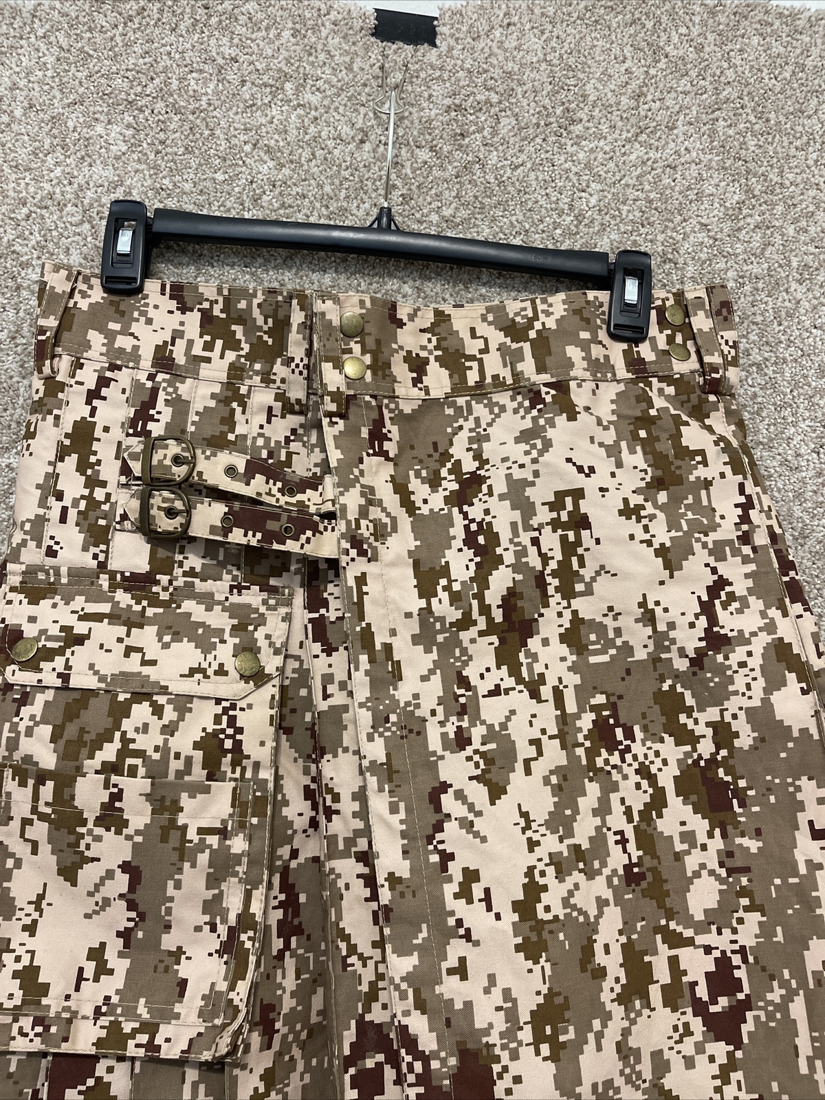 Tactikilt Tactical Commando Kilt Mens Size 34 Digital Camo Beige Cargo Battle