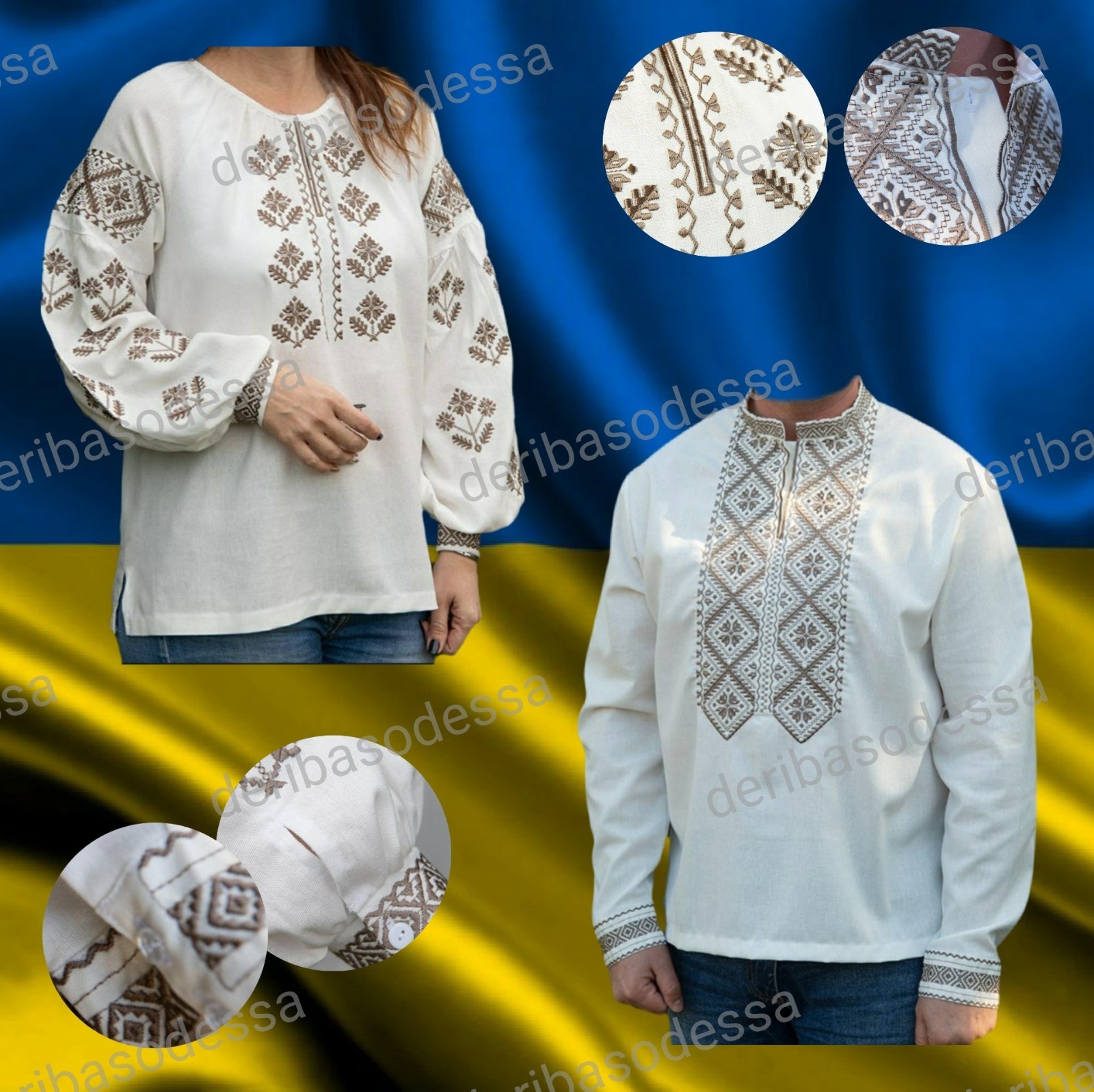 XS,S, M,L, XL,2XL,3XL,4X traditional Ukrainian embroidered clothing Vyshyvanka