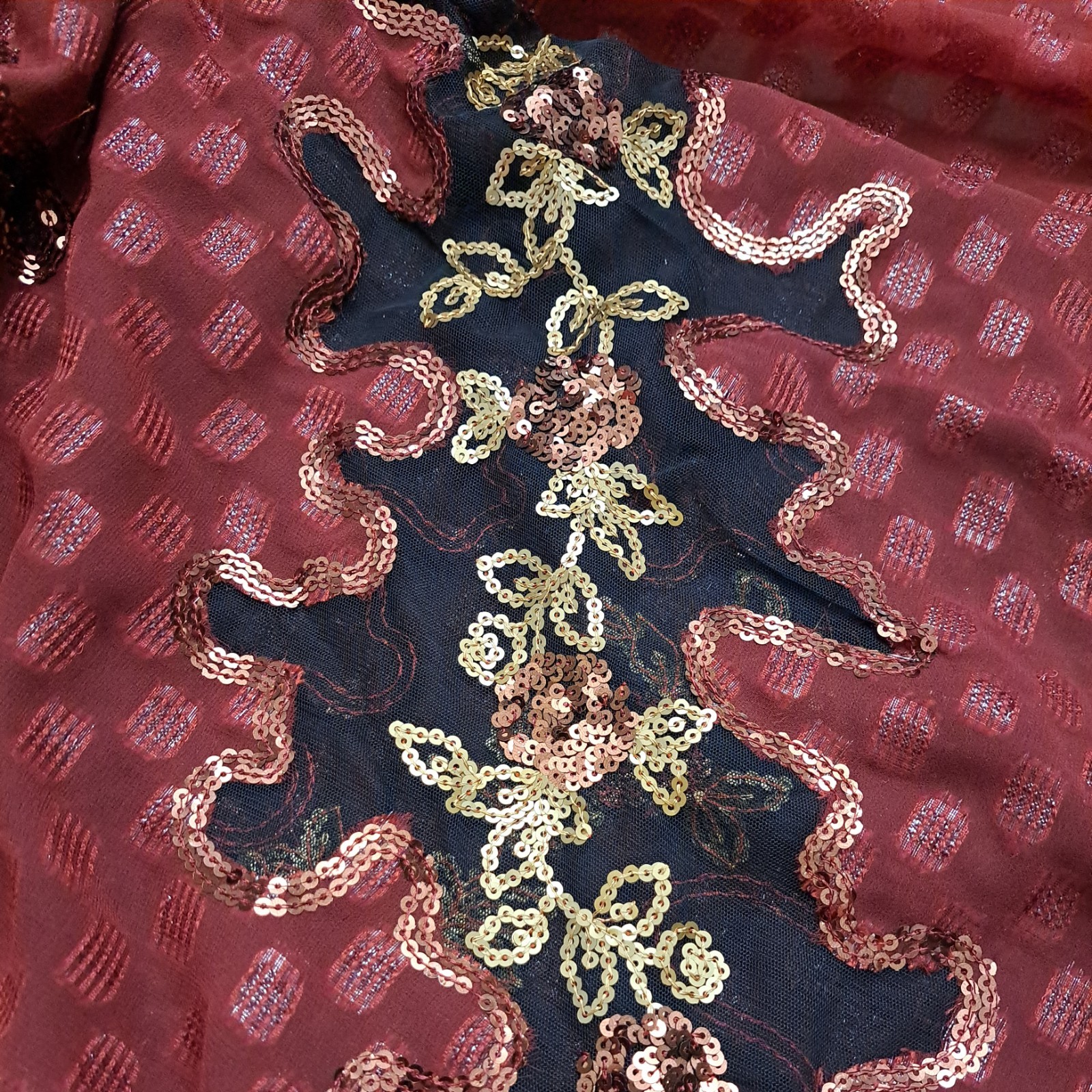 Sarees Art Silk Embroidered Woven Cultural Sari Craft Fabric hand embellished