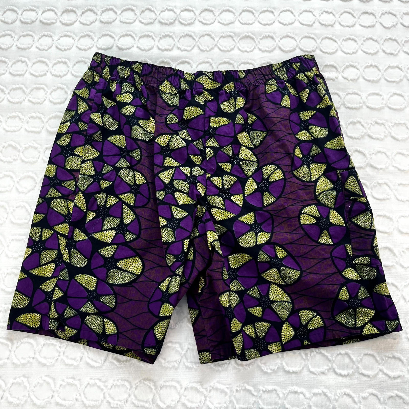 Royal Jewelz Lounge Wear Shorts Men’s 40/42 African Wax Print Bundle Ankara