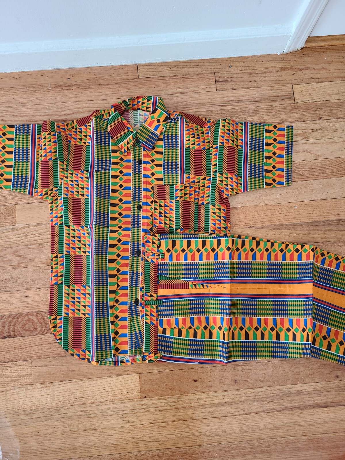 African outfit young boys Dashiki kente 15-17 Years l Unisex Shirt short kids