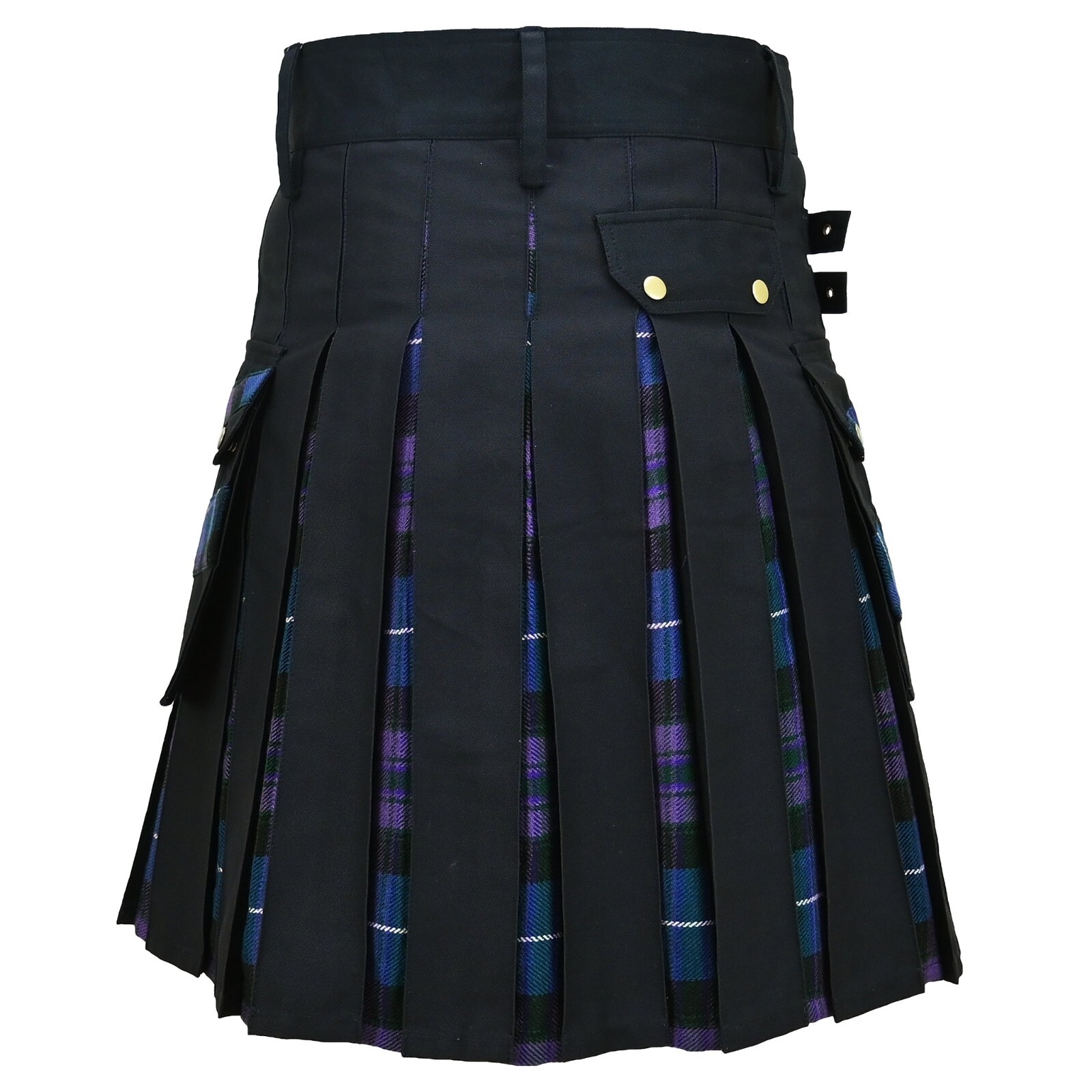 Traditional Scotland Hybrid Tartan Pride of ScotlanCross Stripes Kilt Highlander