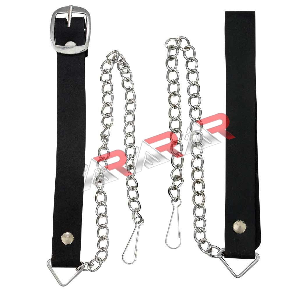 AAR Brand New Leather Sporran with Rampant Lion Badge on Front Chain & Strap