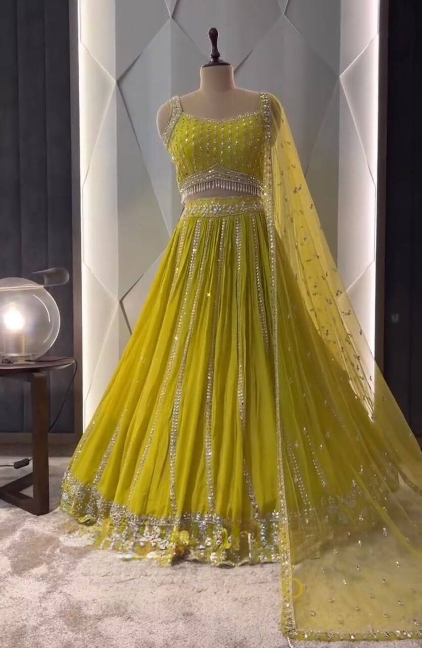 PARTY WEAR BRIDAL LEHENGA CHOLI DESIGNER LEHENGA DRESS INDIAN BOLLYWOOD DESIGNER