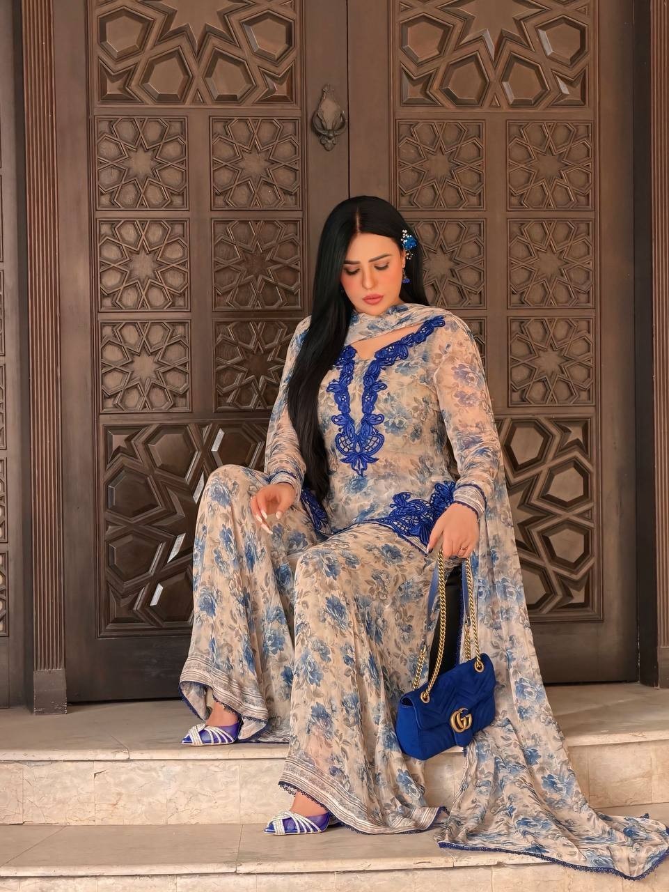 Salwar Kameez Pakistani Indian Wedding Party Wear Dress Bollywood Palazzo Suit