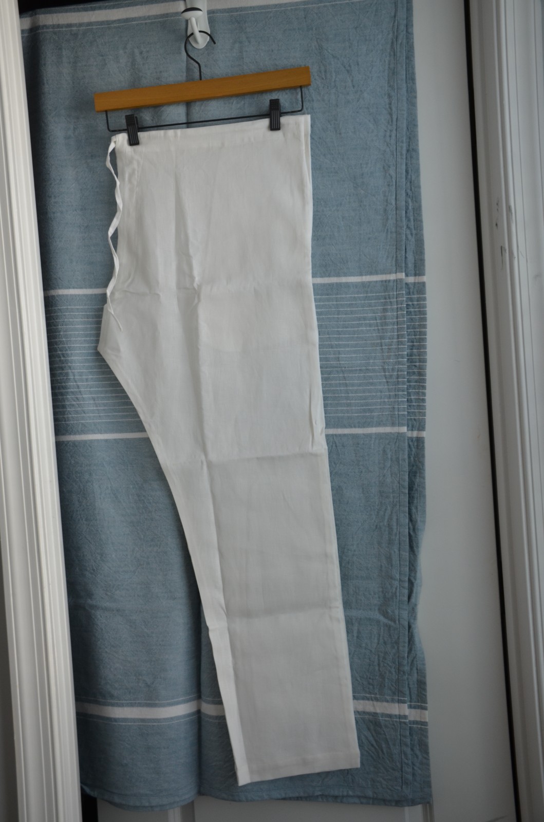 NWOT Mens Ethnic LINEN PYJAMA ONLY Traditional Wedding White Medium M 42