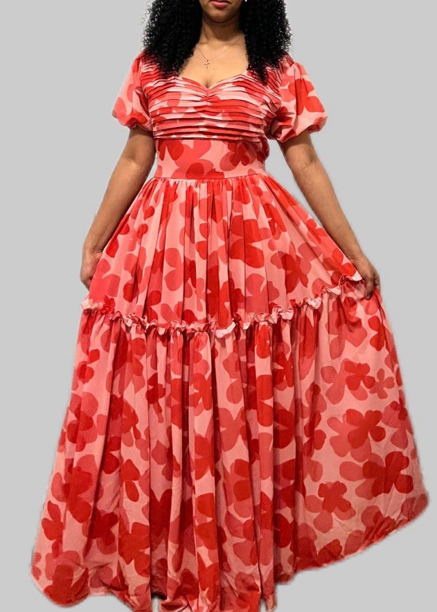 Pink Ethiopian Traditional Dress Chiffon ￼