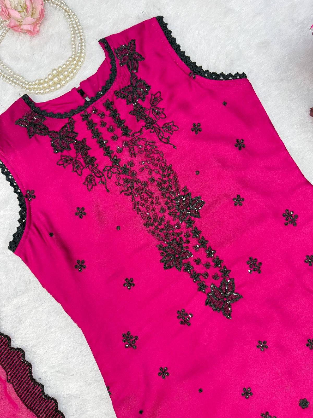 New Arrival Roman Silk Shalwar Kameez Suit Chiffon Dupatta Party Wear