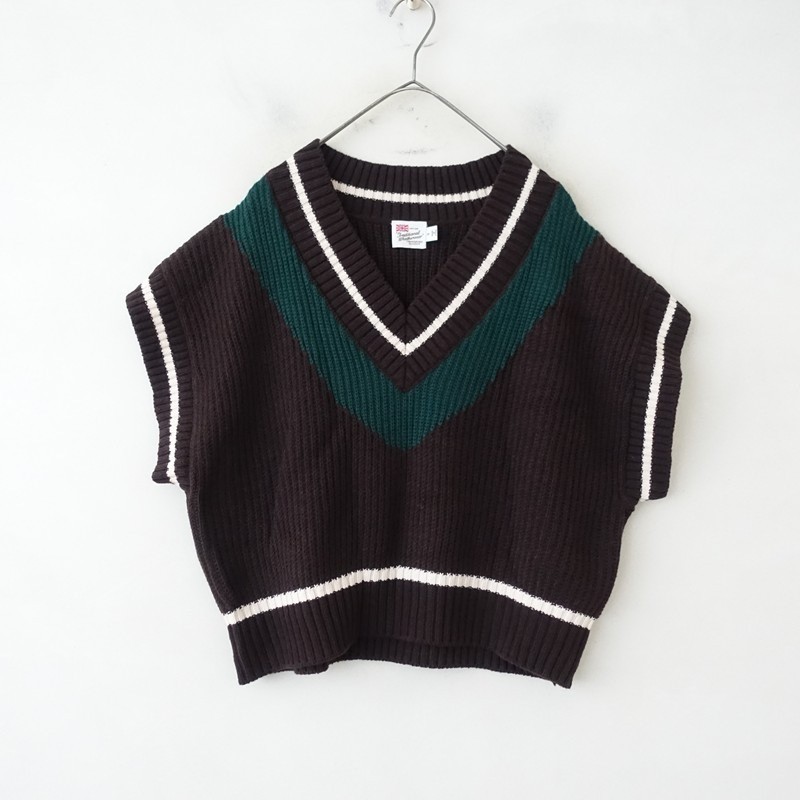 Traditional Weatherwear Wool-Blend Knit V-Neck Vest Size S