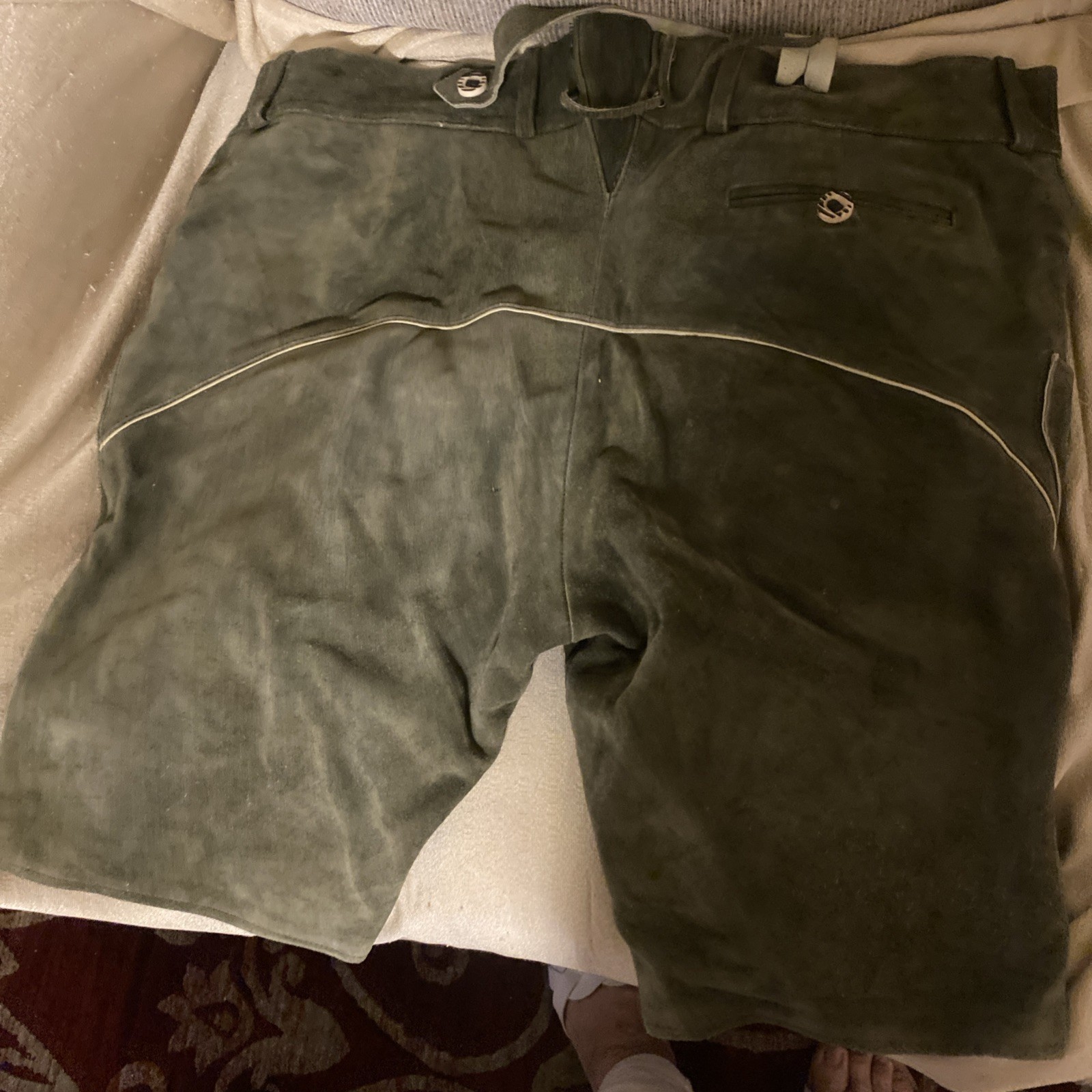 VINTAGE Echtes LEDER Fitter MENS GRAY SUEDE Real LEATHER Size 44