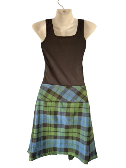 KILT – Ladies Acrylic Wool “Mackay Ancient”, 2 leather strap, Size 36″ Size 16