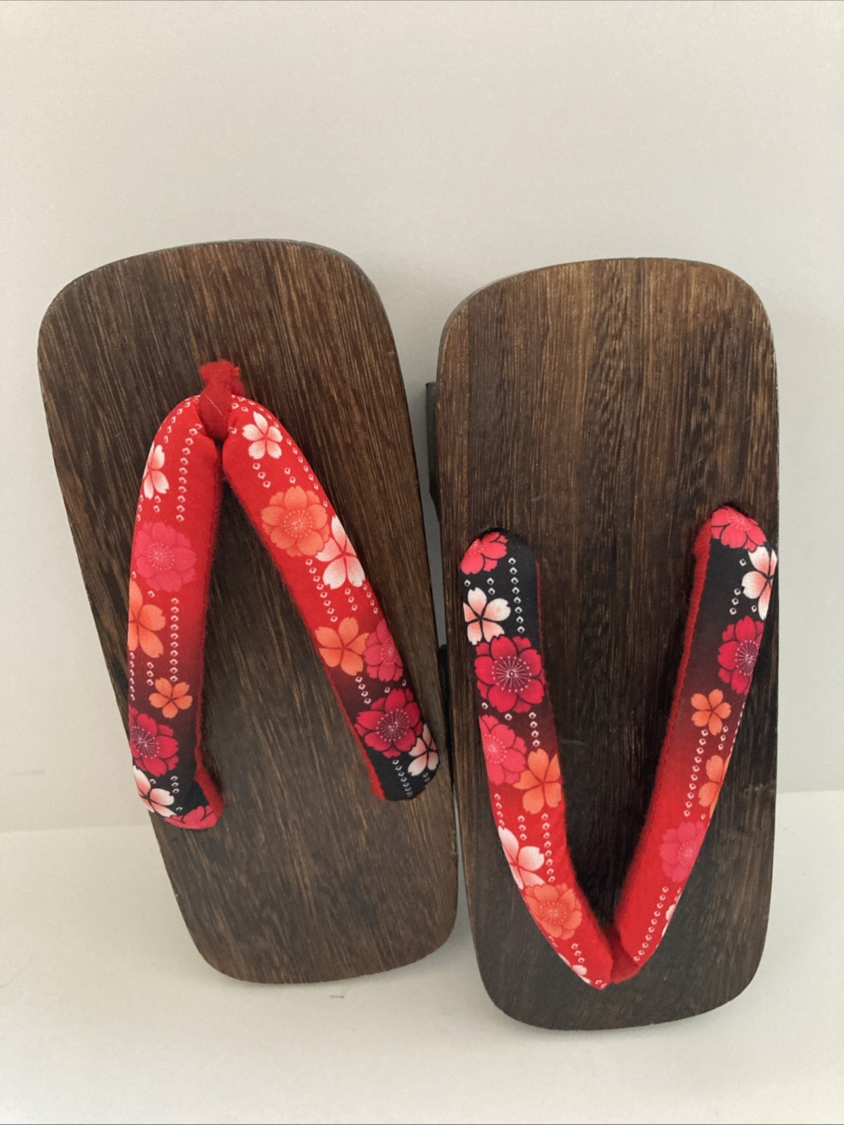 Geta Traditional Japanese Wooden Sandals To Wear W/Kimono Or Yukata Size Youth