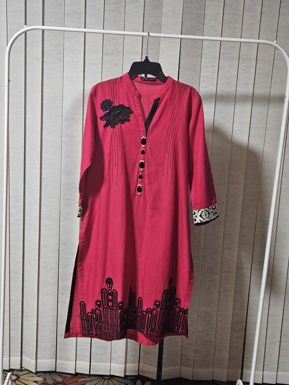 Limelight Pink Indian Pakistani Kurta Dress Women’s Size Small Kameez 1 Piece