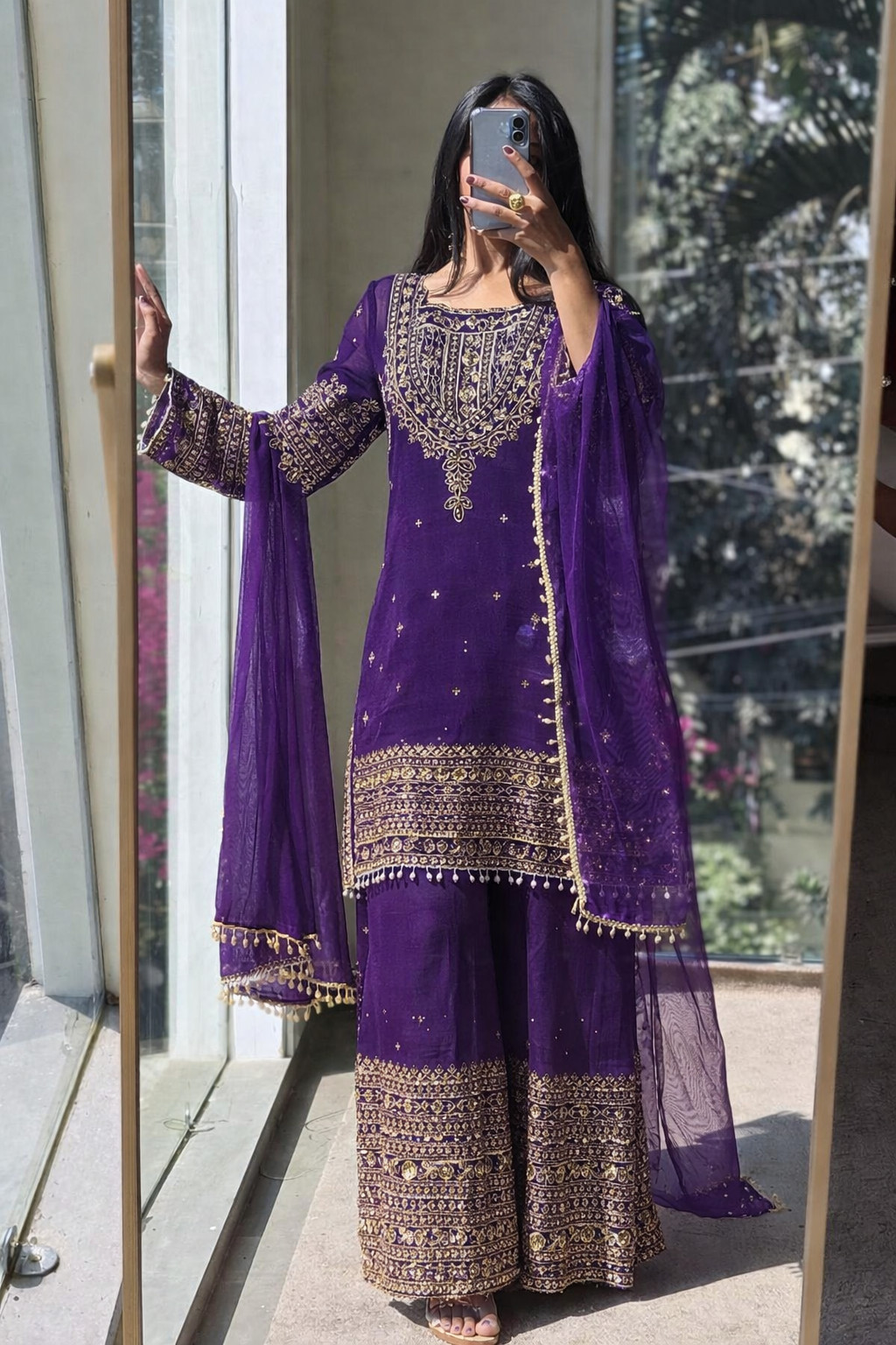Crunchy Suits Pakistani Salwar Kameez Readymade Palazzo Bollywood Wedding Party