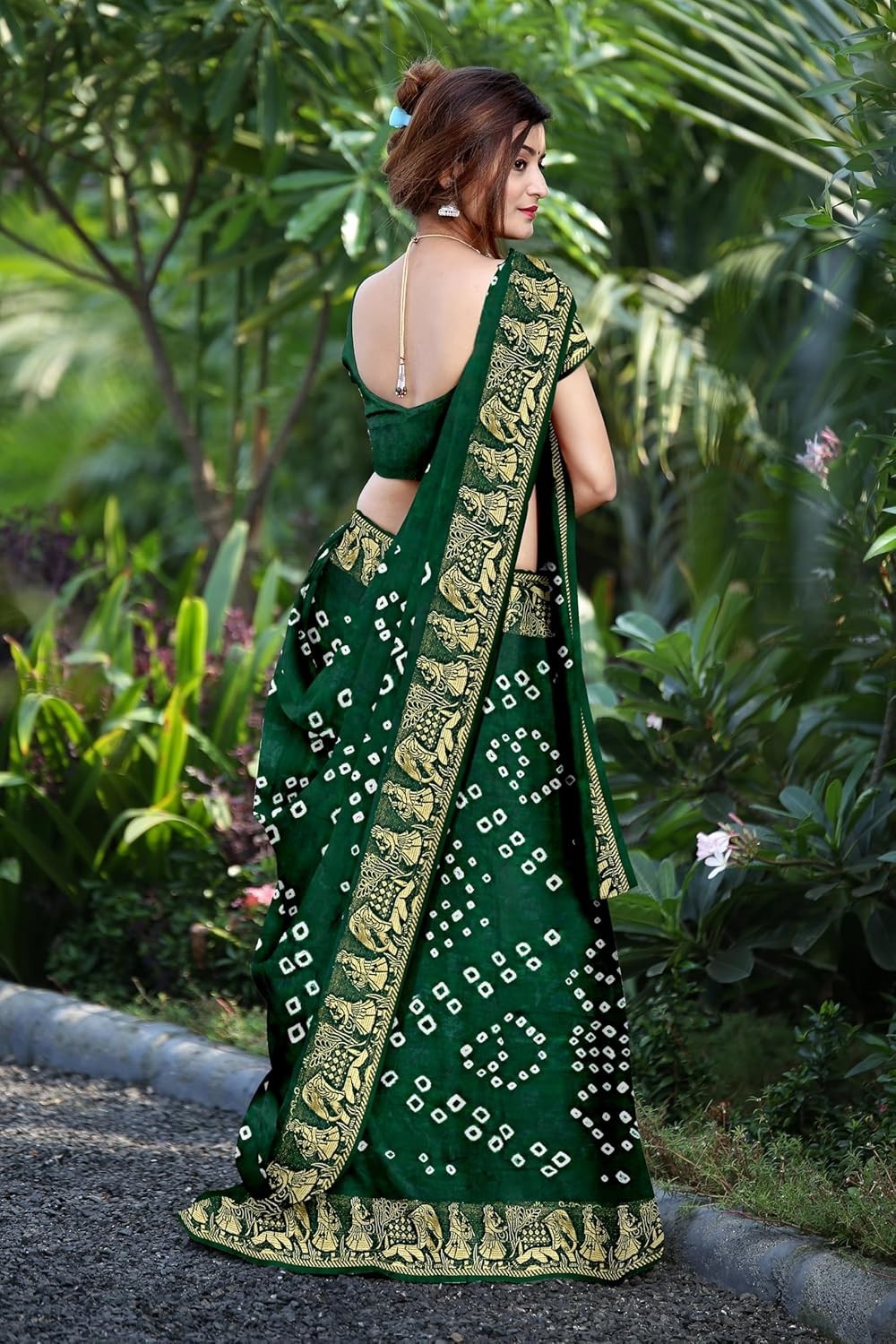Women’s Zari Weaving Heavy Jacquard Border pure Art Silk Saree With Blouse Piece