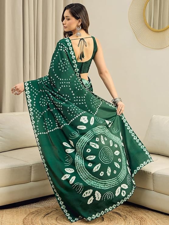 Ready to Wear 1-Minute Saree Indian Wedding Sari with Unstitched Blouse Piece