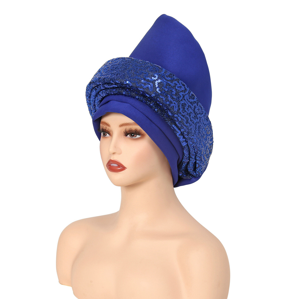 African Women Hijab Nigerian Headtie Turban Wrap Headwear Wedding Hat Auto Gele