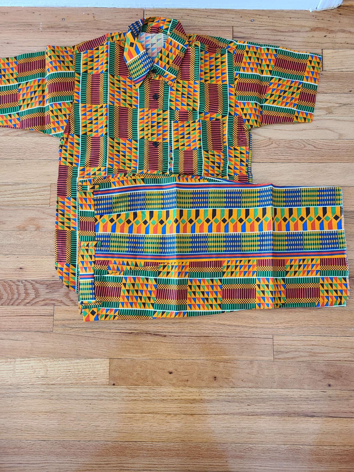 African outfit young boys Dashiki kente 15-17 Years l Unisex Shirt short kids