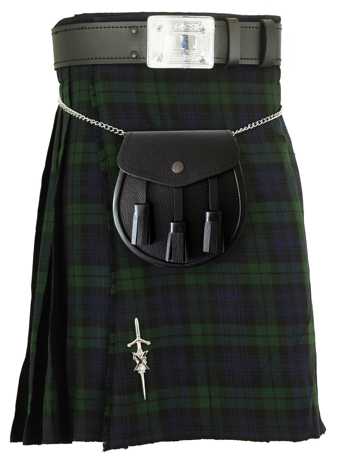 6 PIECES SCOTTISH 5 YARD 13 OZ KILT SET 40+ CLAN TARTANS OUTFIT PACKAGE DEAL