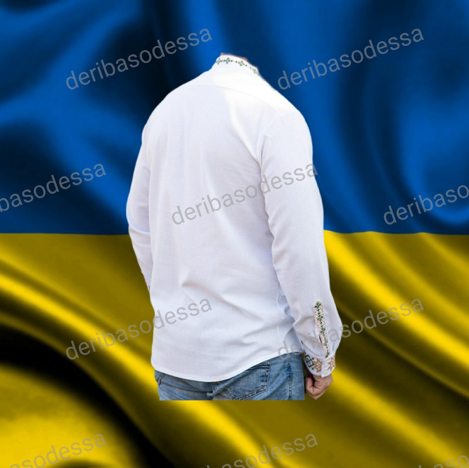 Traditional Ukrainian embroidered shirt for men Vyshyvanka S,M,L,XL,2XL,3XL,4XL
