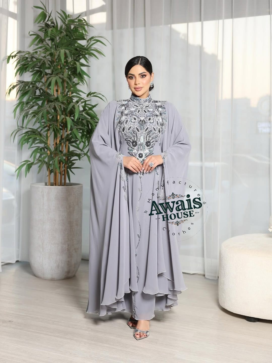 Polyster caftan abaya farasha jalabiya islamic clothing muslim evening caftan