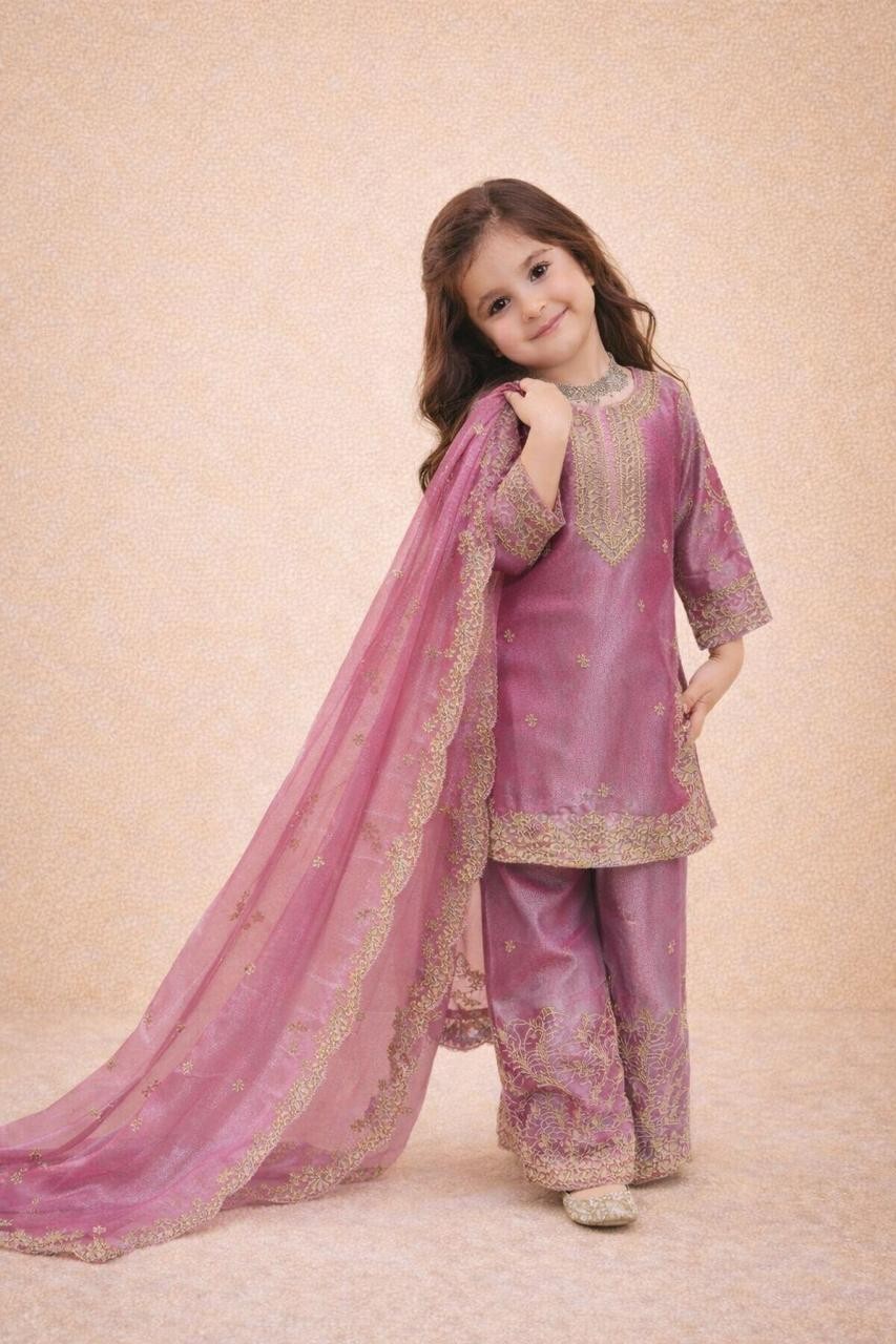 Girls Kids Salwar Kameez Readymade Indian Pakistani Sharara Wedding Wear Dress