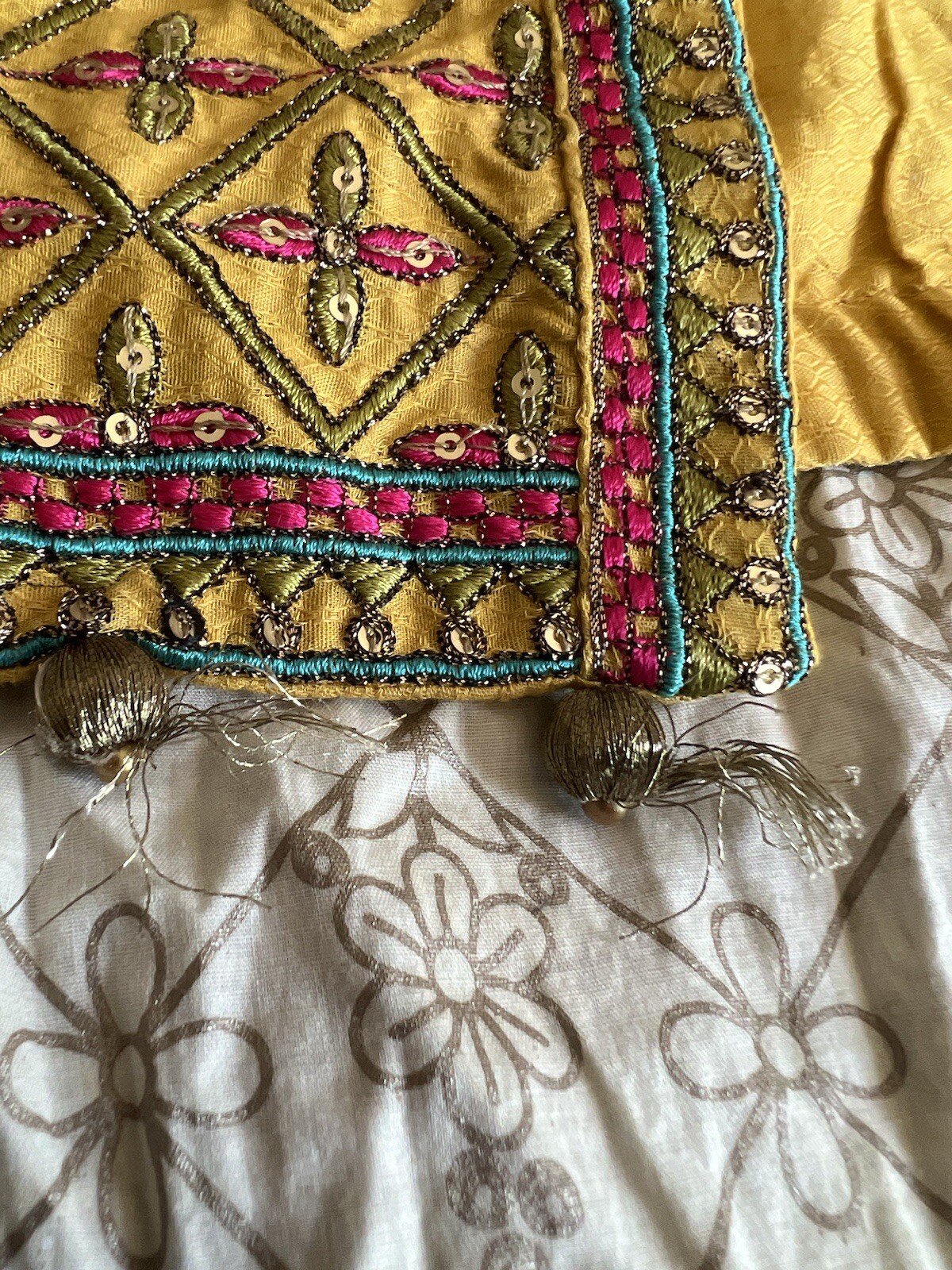 Pakistani Traditional Original Maria B Girls Size 6-8 Gharara Kameez Vest Set 3