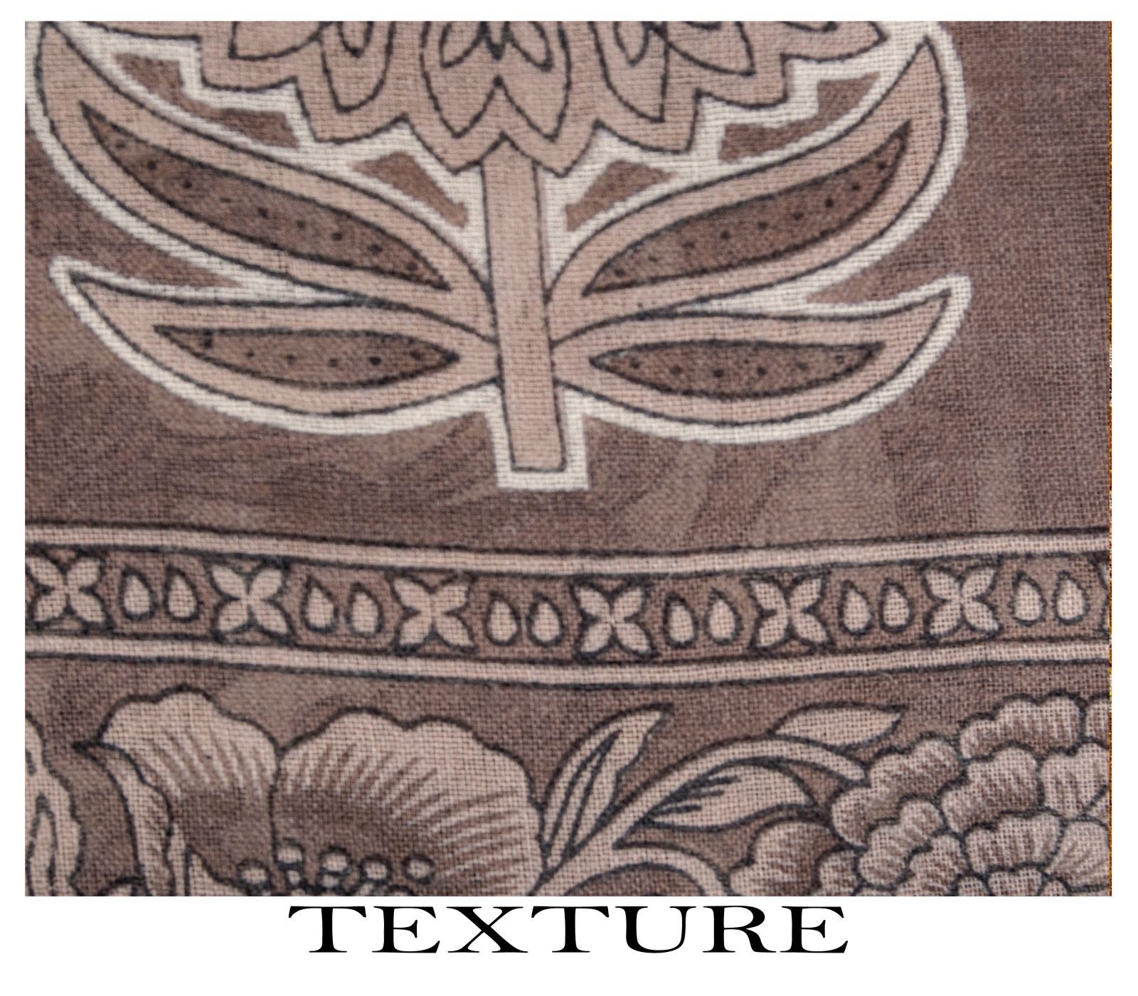 Sanskriti Vintage Saree White-Gray Pure Cotton Printed Sari Craft Fabric 5+Yard