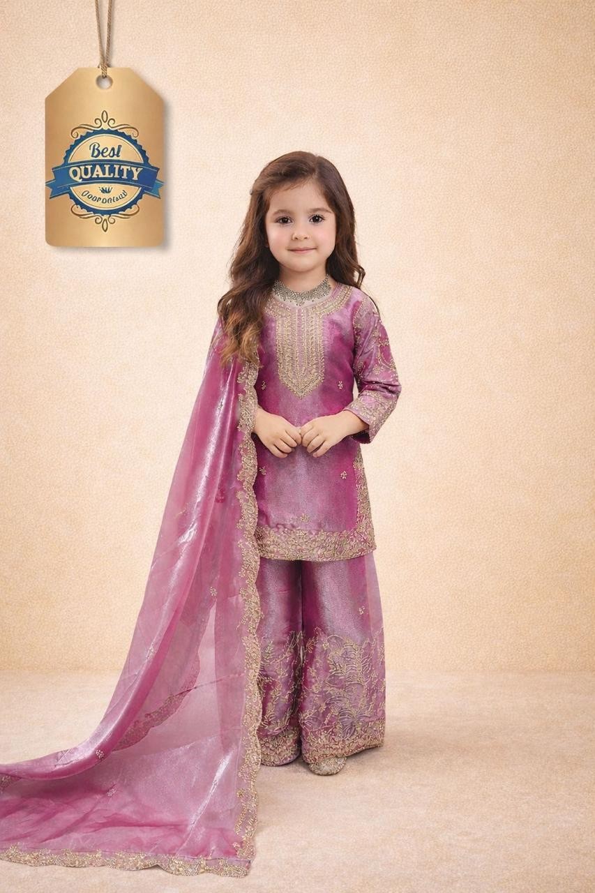 Girls Kids Salwar Kameez Readymade Indian Pakistani Sharara Wedding Wear Dress