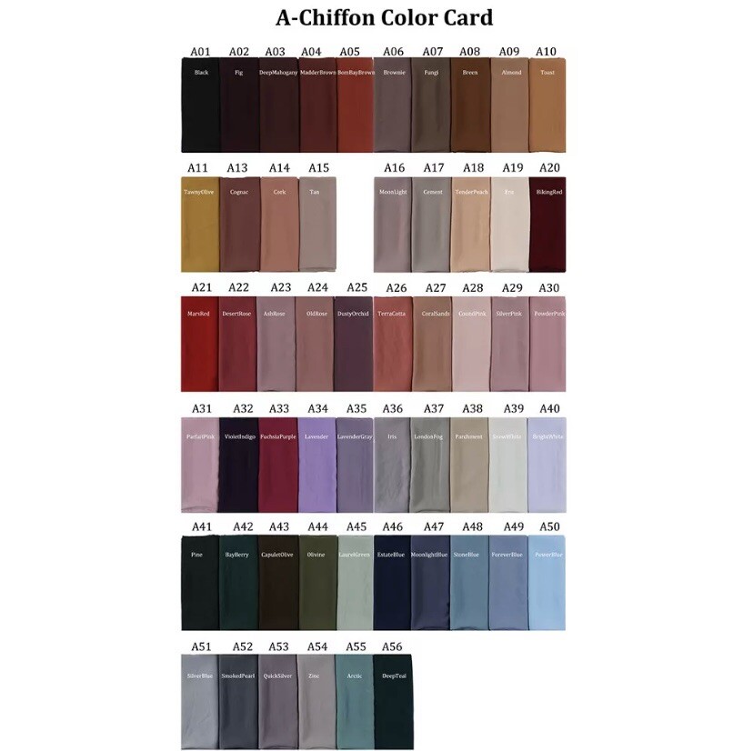 Premium Quality Chiffon Scarf Muslim Hijab Headcover Scarf Turban Shawl 180*75cm