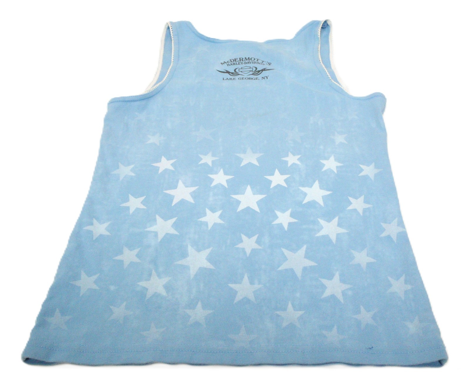 Harley-Davidson Women’s L Tank Top Stars Stripes Eagle Wings Rhinestones T0354