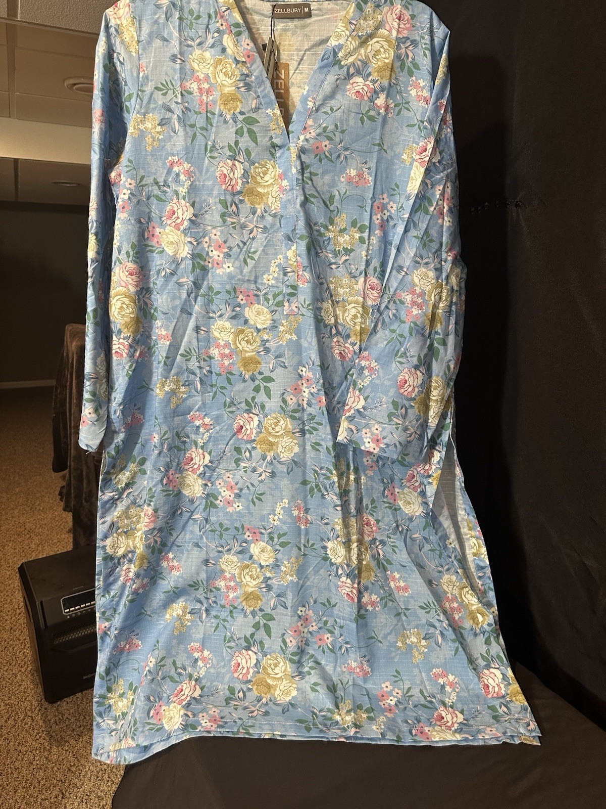 Zellbury Brand Lawn / Cotton Printed Shirt / Kurti – 1 Pc – Medium Only -$18