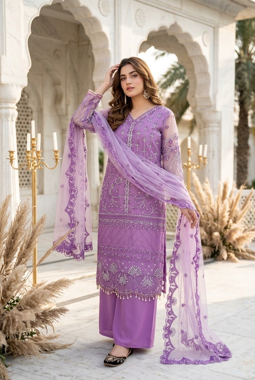 SALWAR KAMEEZ INDIAN WEDDING PAKISTANI PARTY WEAR SHARARA BOLLYWOOD SUIT DRESS
