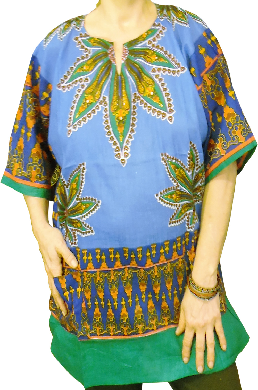 Womens Marijuana Cannabis Hemp Shirt American Dashiki 100% Cotton