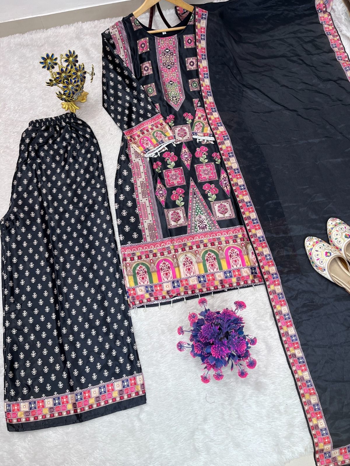 Designer Indian Pakistani top pant Bollywood Dress Party Wear Suit wedding
