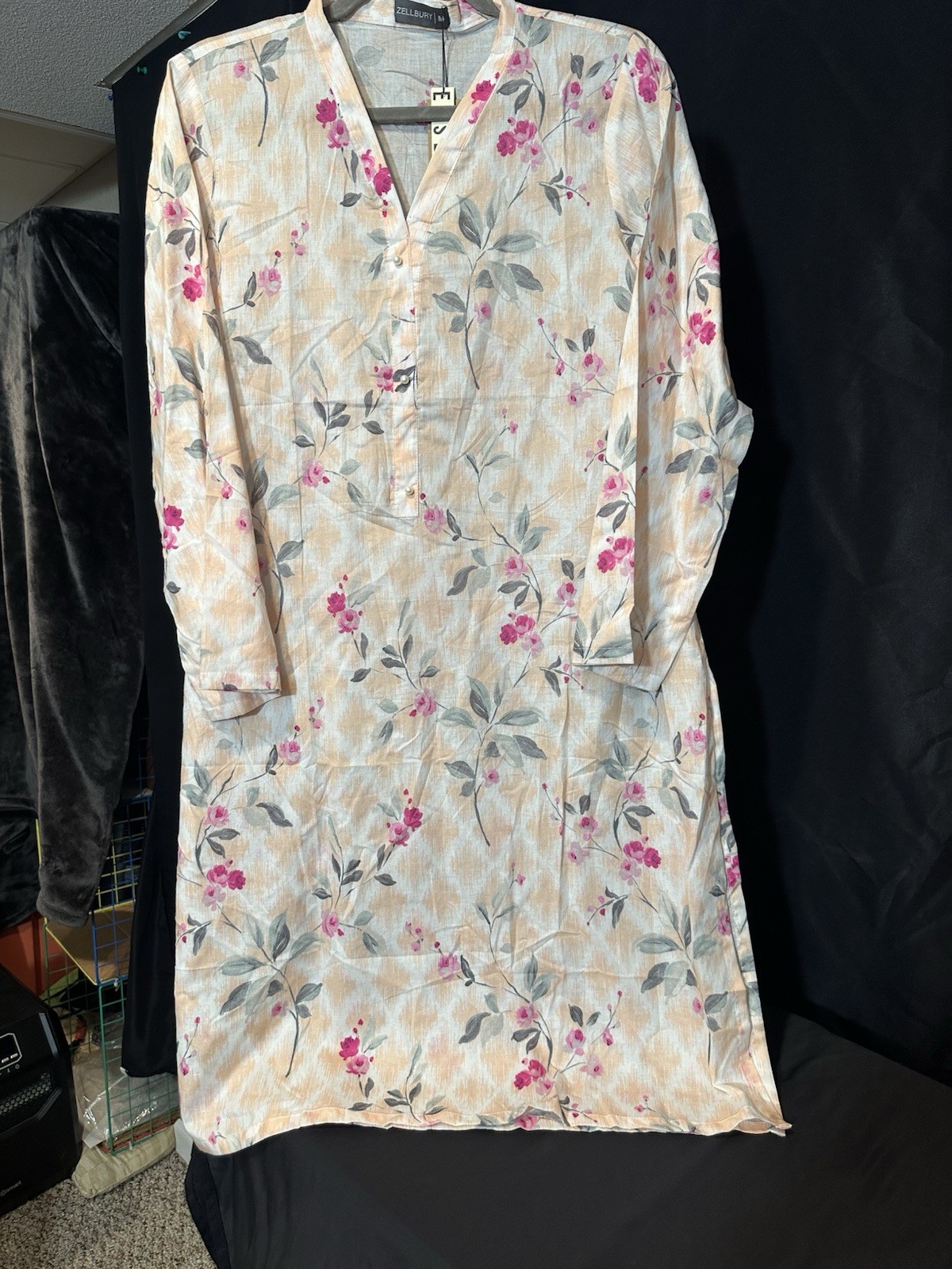 Zellbury Brand Lawn / Cotton Printed Shirt / Kurti – 1 Pc – 2 Medium Sizes -$18