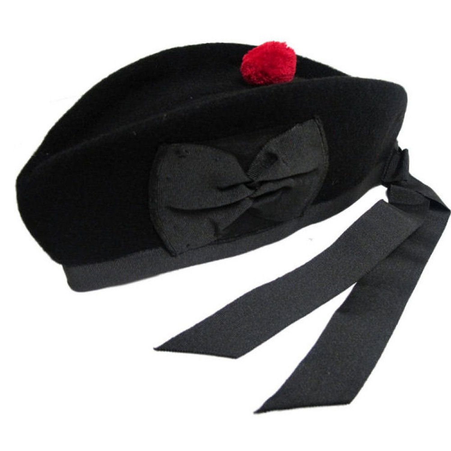 Scottish Glengarry Wool Piper Hat 4 Kilts Army Bagpipe