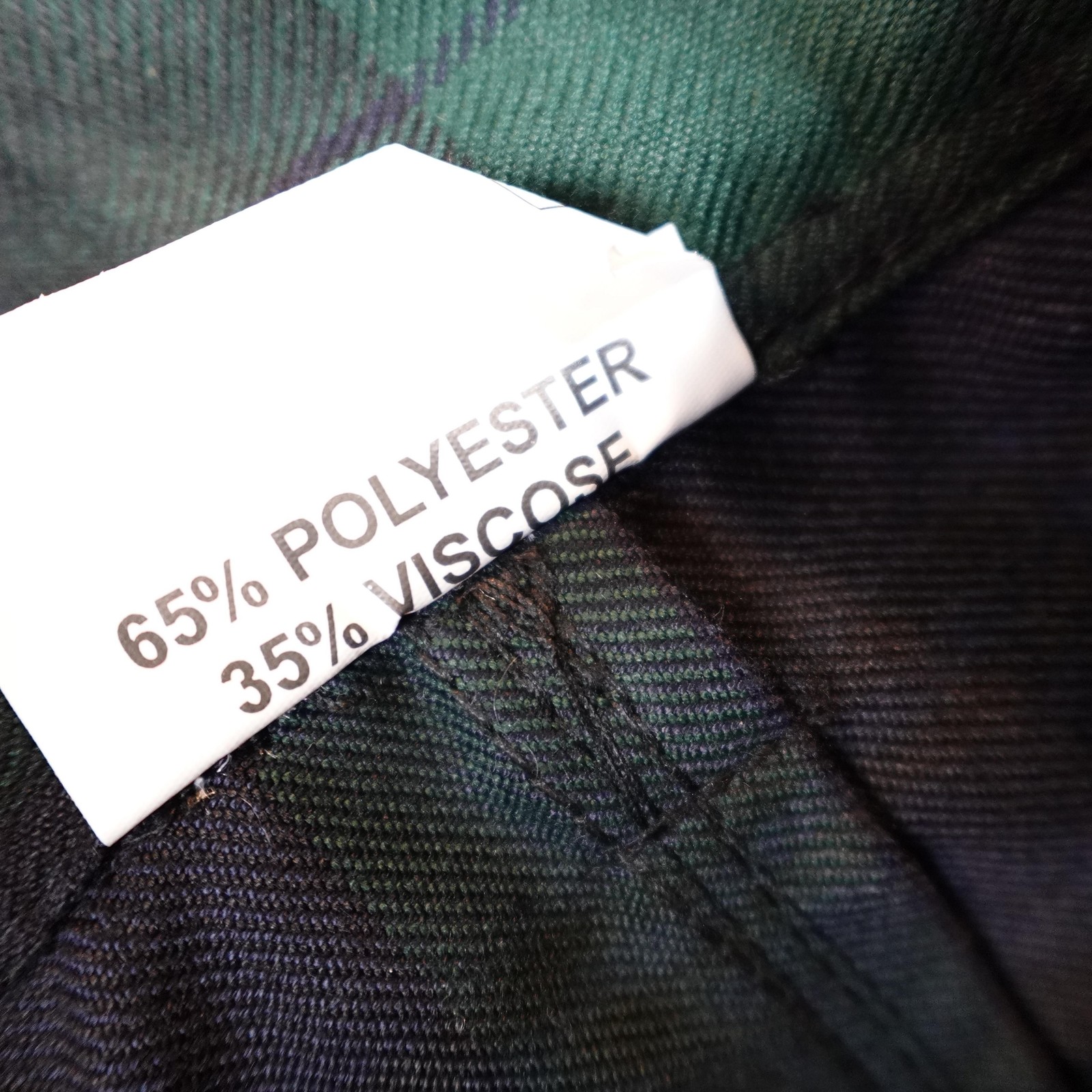 Tactical Kilt Mens 38 Green Black Tartan Plaid Utility Cargo Highland Games