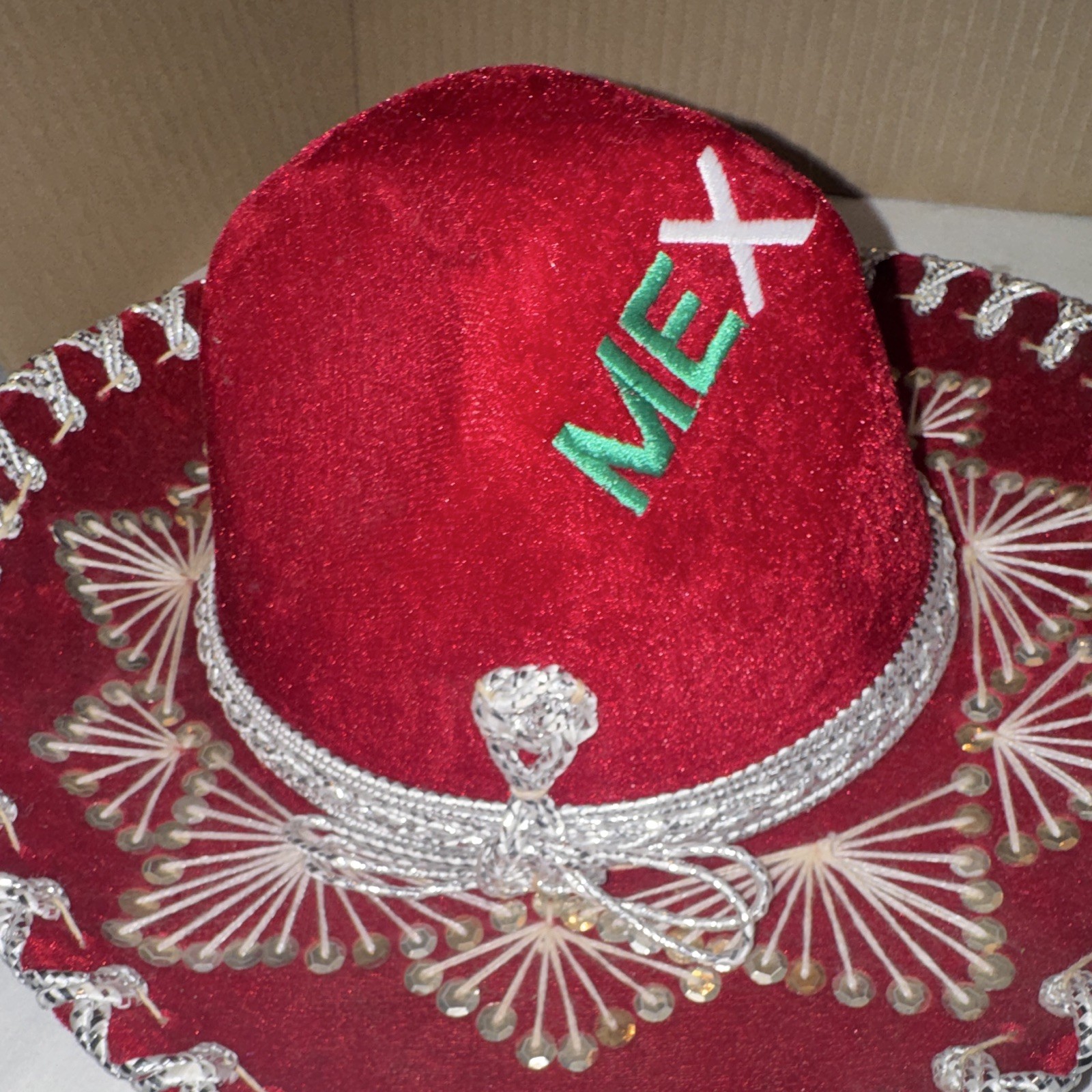 Sombreros Gonzalez Red Velvet Sombrero Hat, One Size Unisex Adult