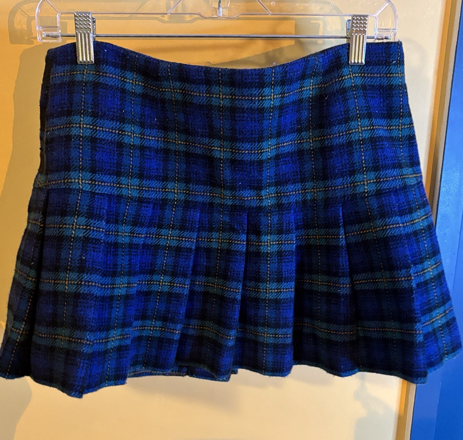 Heritage of Scotland Women’s Blue Traditional Pleated Kilt Skirt with Buckle